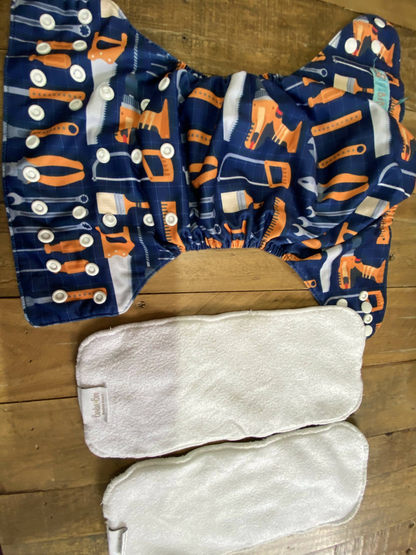 Boys Alva pocket nappies with inserts