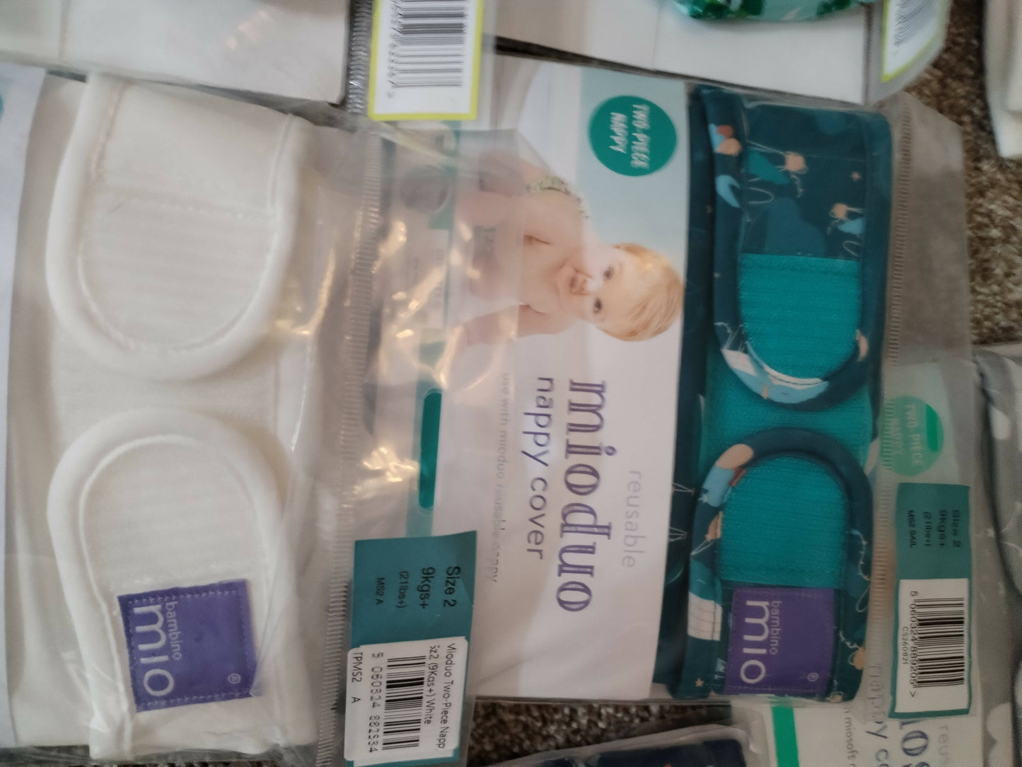 Bambino Mio - MioDuo - Two part nappy - Size 2 - Whale - Brand New